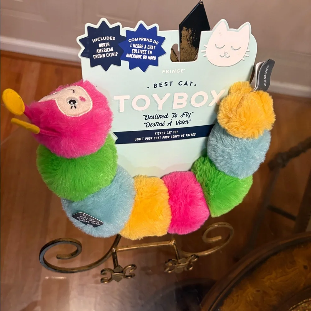 Fringe Best Cat Toy Outta The Park   Pet Toy Clinker & Squeaker 10”